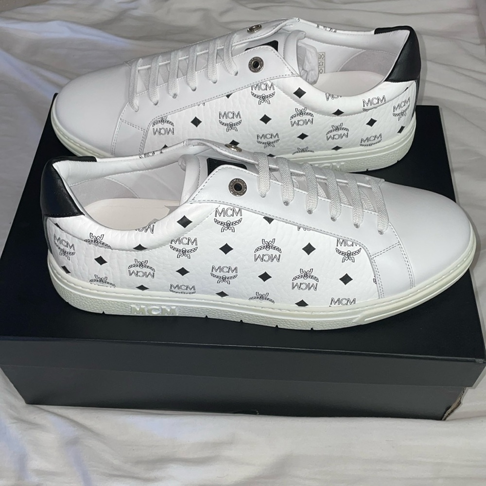MCM Terrain Derby Visetos Sneakers Size 10